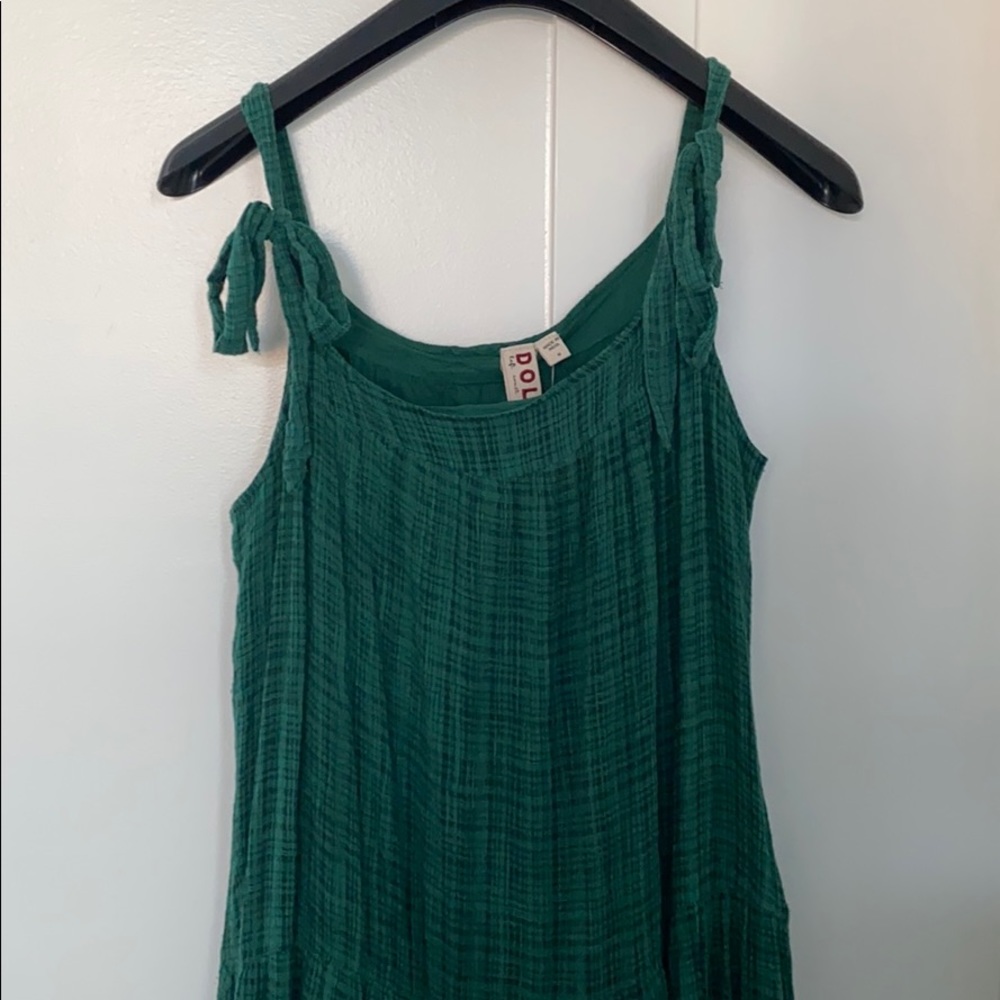 NWT Anthropologie Anaylist Green Maxi Dress M - Picture 5 of 9